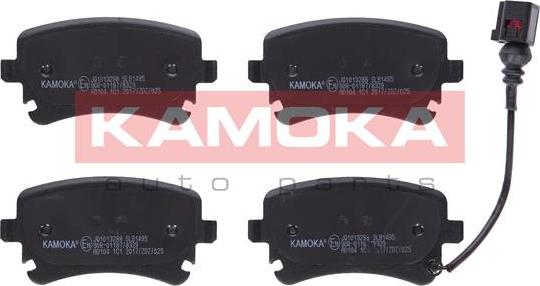 Kamoka JQ1013288 - Тормозные колодки, дисковые, комплект www.autospares.lv