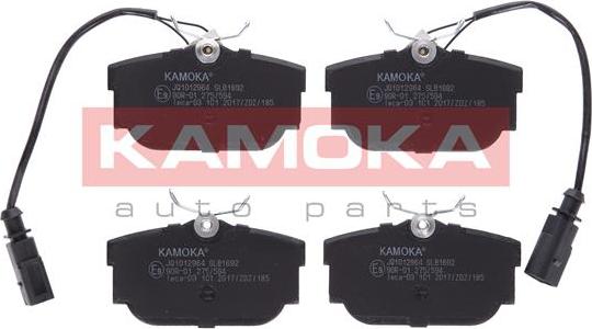 Kamoka JQ1012964 - Тормозные колодки, дисковые, комплект www.autospares.lv