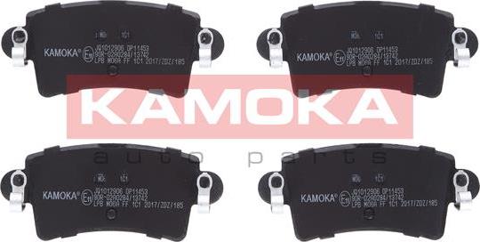 Kamoka JQ1012906 - Тормозные колодки, дисковые, комплект www.autospares.lv