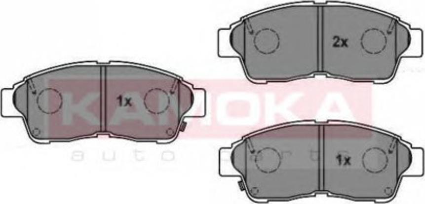 Kamoka JQ1012916 - Brake Pad Set, disc brake www.autospares.lv