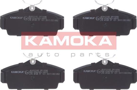 Kamoka JQ1012192 - Тормозные колодки, дисковые, комплект www.autospares.lv