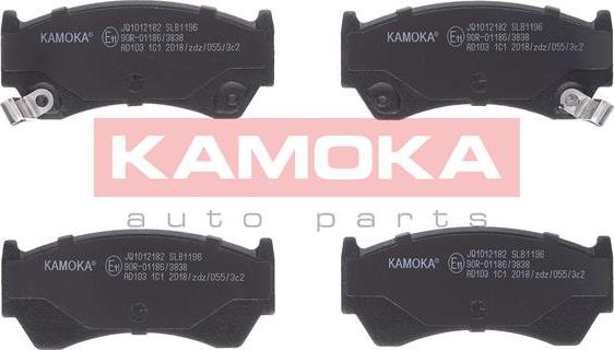 Kamoka JQ1012182 - Тормозные колодки, дисковые, комплект www.autospares.lv