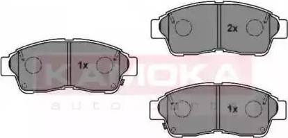 Kamoka JQ1012782 - Тормозные колодки, дисковые, комплект www.autospares.lv