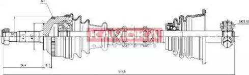 Kamoka RN1138909A - Piedziņas vārpsta www.autospares.lv