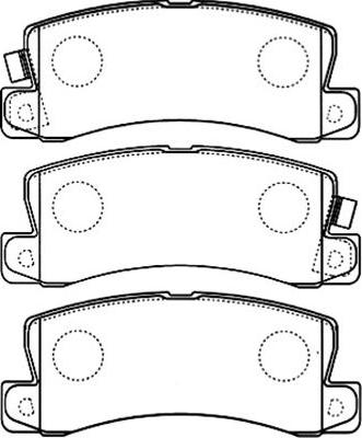 Kavo Parts BP-9094 - Тормозные колодки, дисковые, комплект www.autospares.lv