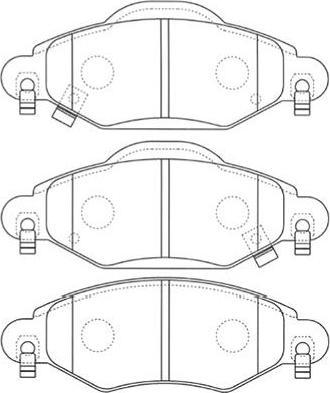 Kavo Parts BP-9096 - Bremžu uzliku kompl., Disku bremzes www.autospares.lv