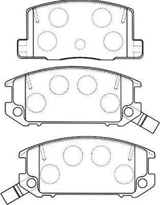 Kavo Parts BP-9093 - Bremžu uzliku kompl., Disku bremzes www.autospares.lv