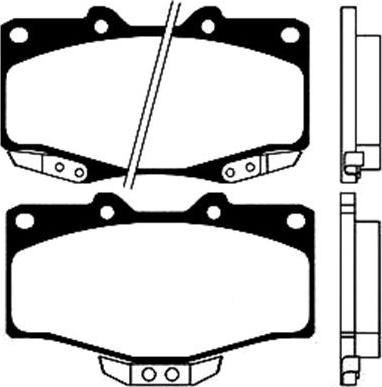 Kavo Parts BP-9045 - Bremžu uzliku kompl., Disku bremzes www.autospares.lv