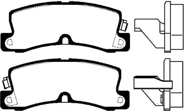 Kavo Parts BP-9050 - Тормозные колодки, дисковые, комплект www.autospares.lv