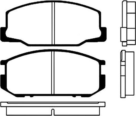 HELLA T3056 - Brake Pad Set, disc brake www.autospares.lv