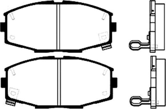 HELLA 8DB 355 006-241 - Brake Pad Set, disc brake www.autospares.lv