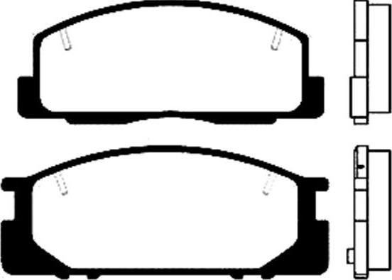 BOSCH 986495327 - Brake Pad Set, disc brake www.autospares.lv