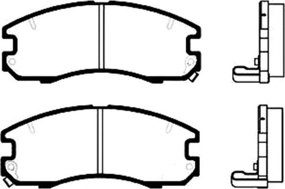 Kavo Parts BP-9013 - Bremžu uzliku kompl., Disku bremzes autospares.lv