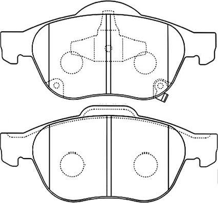 Kavo Parts BP-9080 - Bremžu uzliku kompl., Disku bremzes autospares.lv