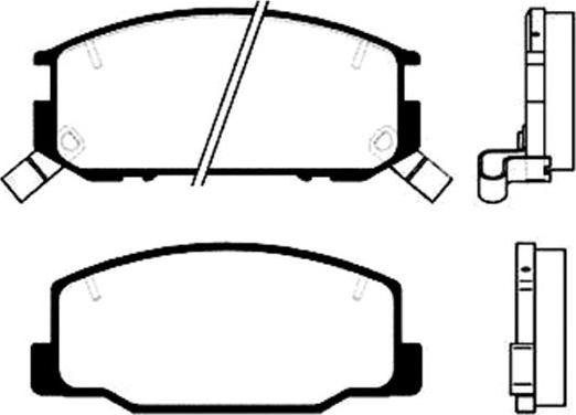 Nisshinbo PF1217 - Brake Pad Set, disc brake www.autospares.lv