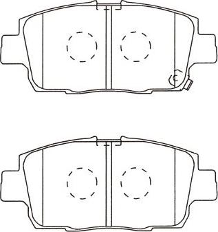 Kavo Parts BP-9144 - Тормозные колодки, дисковые, комплект www.autospares.lv