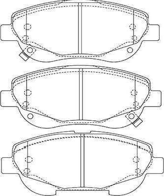 Kavo Parts BP-9146 - Bremžu uzliku kompl., Disku bremzes www.autospares.lv