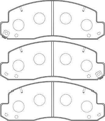 Kavo Parts BP-9106 - Bremžu uzliku kompl., Disku bremzes autospares.lv