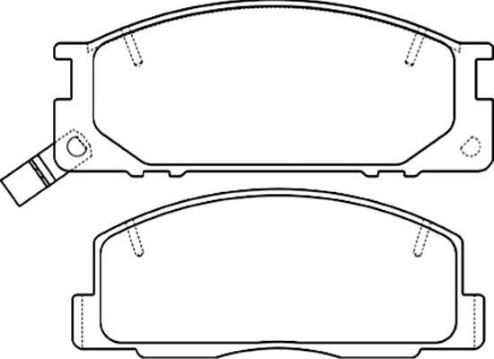 Kavo Parts BP-9101 - Brake Pad Set, disc brake www.autospares.lv