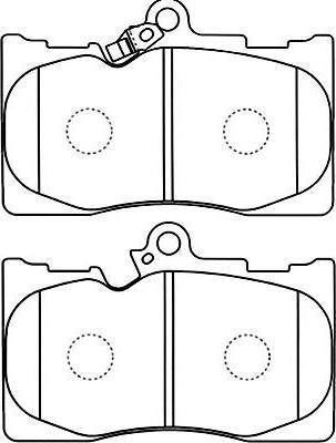 Kavo Parts BP-9102 - Bremžu uzliku kompl., Disku bremzes www.autospares.lv