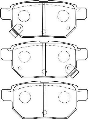 Kavo Parts BP-9110 - Тормозные колодки, дисковые, комплект www.autospares.lv