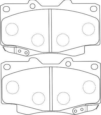 Kavo Parts BP-9117 - Тормозные колодки, дисковые, комплект www.autospares.lv