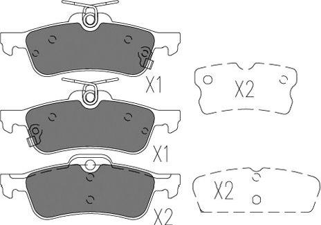 Kavo Parts BP-9131 - Brake Pad Set, disc brake www.autospares.lv