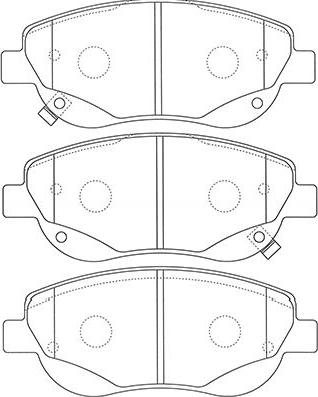 Kavo Parts BP-9133 - Bremžu uzliku kompl., Disku bremzes www.autospares.lv