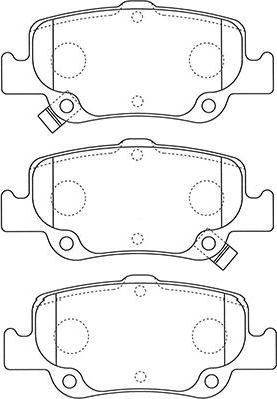 Kavo Parts BP-9129 - Bremžu uzliku kompl., Disku bremzes autospares.lv