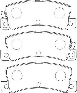 Kavo Parts BP-9124 - Тормозные колодки, дисковые, комплект www.autospares.lv