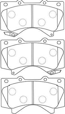 Kavo Parts BP-9121 - Brake Pad Set, disc brake www.autospares.lv