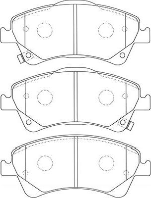 Kavo Parts BP-9128 - Bremžu uzliku kompl., Disku bremzes www.autospares.lv