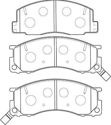 Kavo Parts BP-9123 - Brake Pad Set, disc brake www.autospares.lv