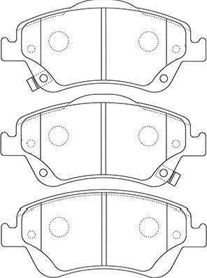 Kavo Parts BP-9127 - Bremžu uzliku kompl., Disku bremzes www.autospares.lv