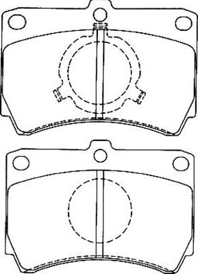 Kavo Parts BP-4549 - Bremžu uzliku kompl., Disku bremzes www.autospares.lv