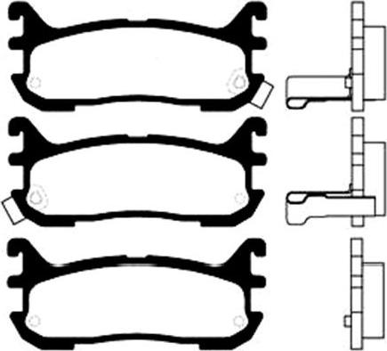 Kavo Parts BP-4541 - Bremžu uzliku kompl., Disku bremzes www.autospares.lv