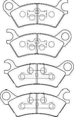 Kavo Parts BP-4547 - Bremžu uzliku kompl., Disku bremzes www.autospares.lv