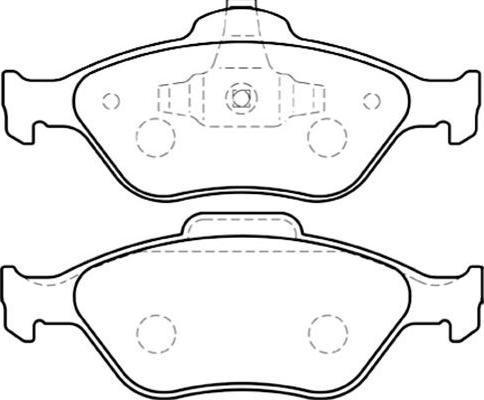 Kavo Parts BP-4554 - Тормозные колодки, дисковые, комплект www.autospares.lv