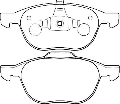 Kavo Parts BP-4555 - Bremžu uzliku kompl., Disku bremzes www.autospares.lv