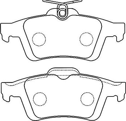 Kavo Parts BP-4556 - Bremžu uzliku kompl., Disku bremzes www.autospares.lv