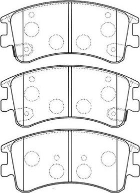 Kavo Parts BP-4551 - Bremžu uzliku kompl., Disku bremzes www.autospares.lv