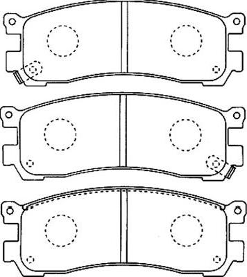 Kavo Parts BP-4552 - Bremžu uzliku kompl., Disku bremzes www.autospares.lv