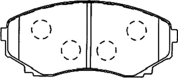 Kavo Parts BP-4557 - Brake Pad Set, disc brake www.autospares.lv