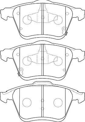 Kavo Parts BP-4566 - Bremžu uzliku kompl., Disku bremzes www.autospares.lv