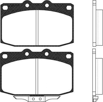 Kavo Parts BP-4509 - Bremžu uzliku kompl., Disku bremzes www.autospares.lv