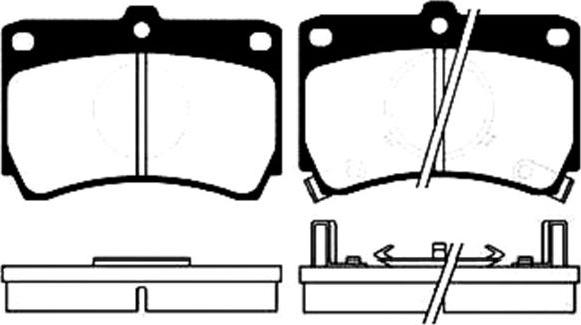 Kavo Parts BP-4507 - Bremžu uzliku kompl., Disku bremzes www.autospares.lv