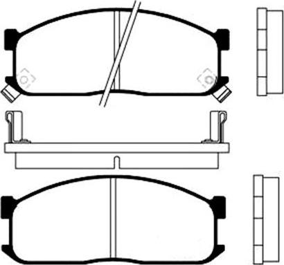 Kavo Parts BP-4514 - Bremžu uzliku kompl., Disku bremzes www.autospares.lv