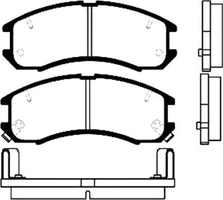 Kavo Parts BP-4516 - Тормозные колодки, дисковые, комплект www.autospares.lv