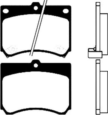 MAZDA BRY5-33-3Z - Bremžu uzliku kompl., Disku bremzes autospares.lv