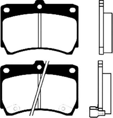 Kavo Parts BP-4517 - Bremžu uzliku kompl., Disku bremzes autospares.lv